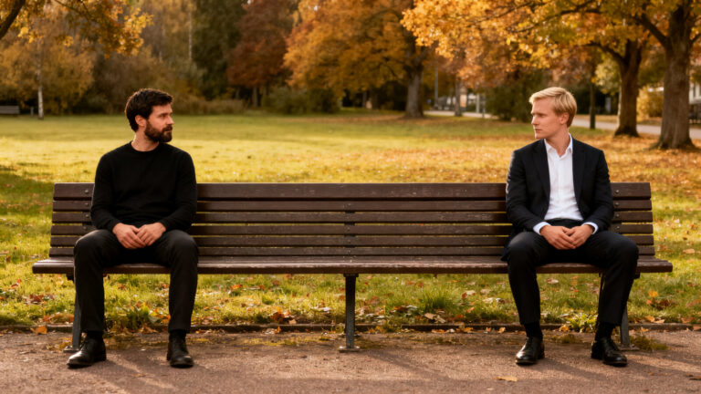 Decline of male friendship after 40