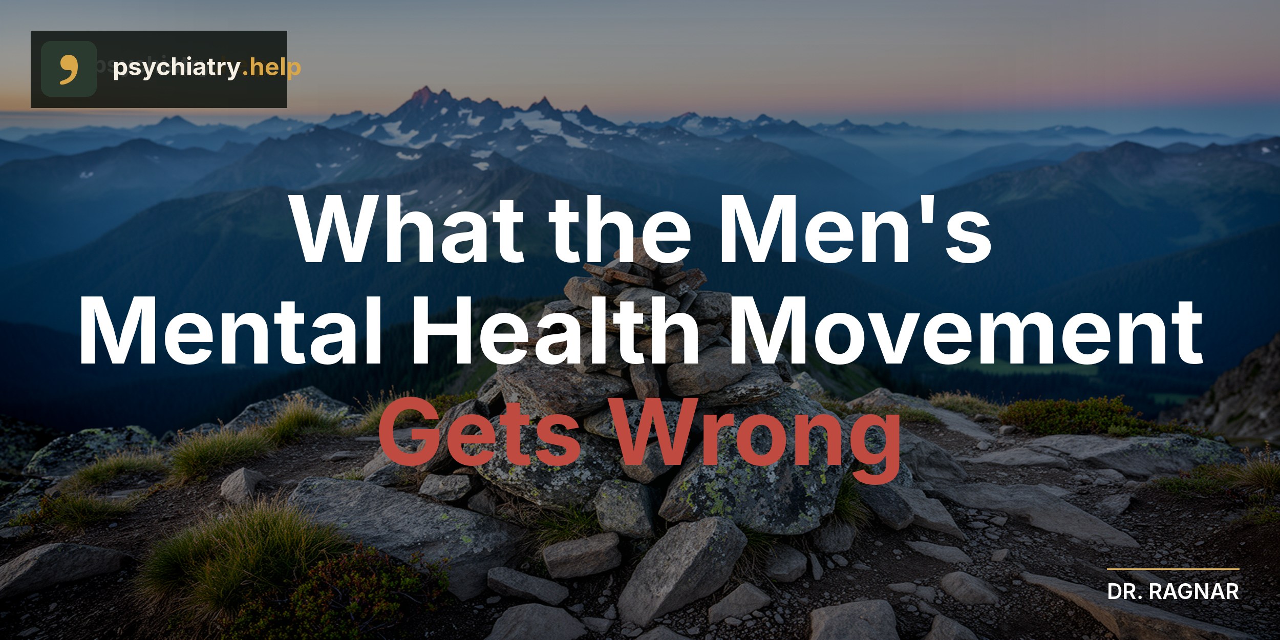 What the men’s mental health movement gets wrong