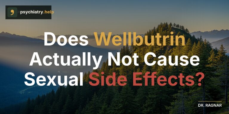 Does Wellbutrin actually not cause sexual side effects?