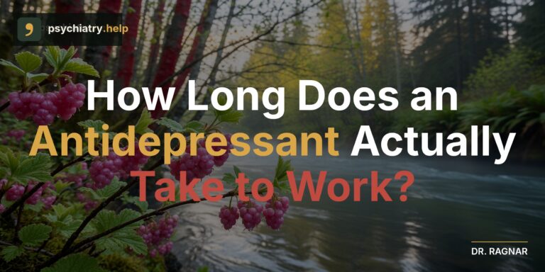 How long does an antidepressant actually take to work?