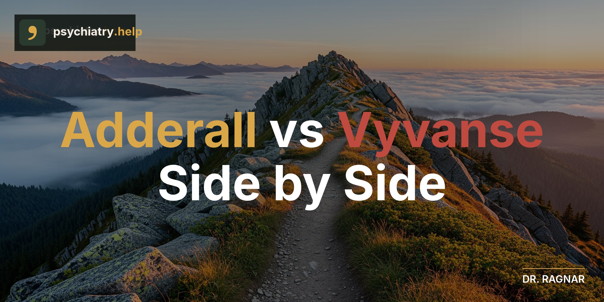 Adderall vs Vyvanse: side by side