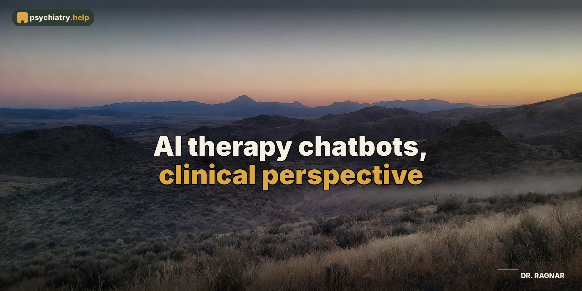 AI therapy chatbots, clinical perspective