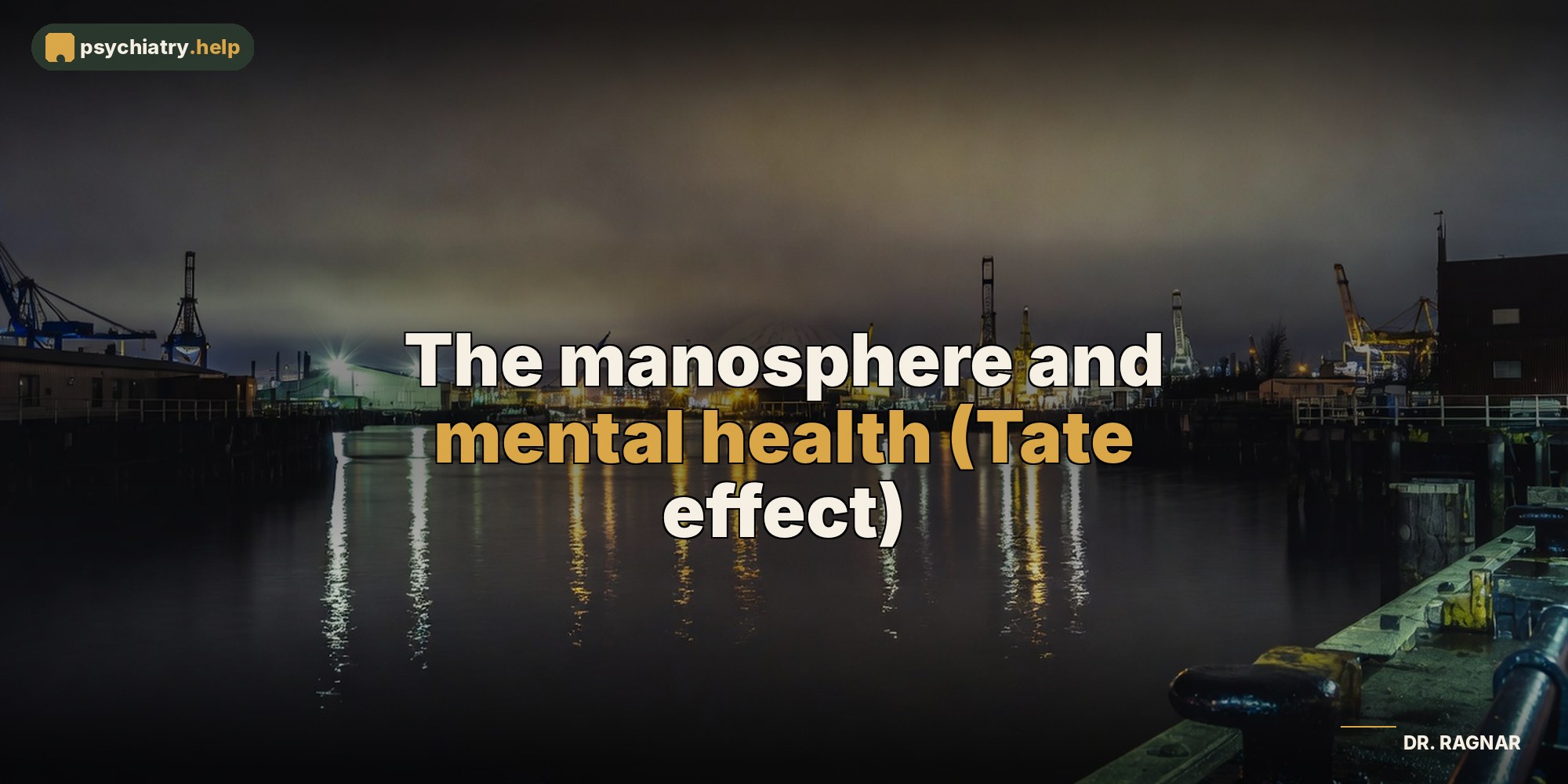 The manosphere and mental health (Tate effect)