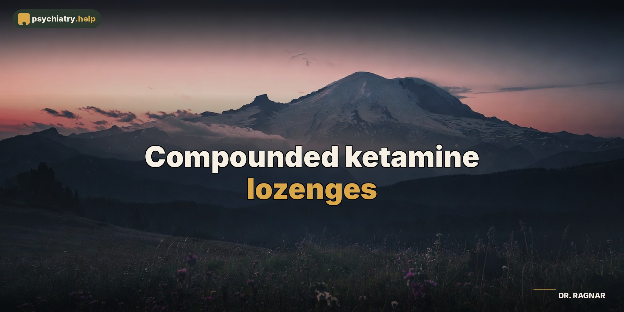 Compounded ketamine lozenges