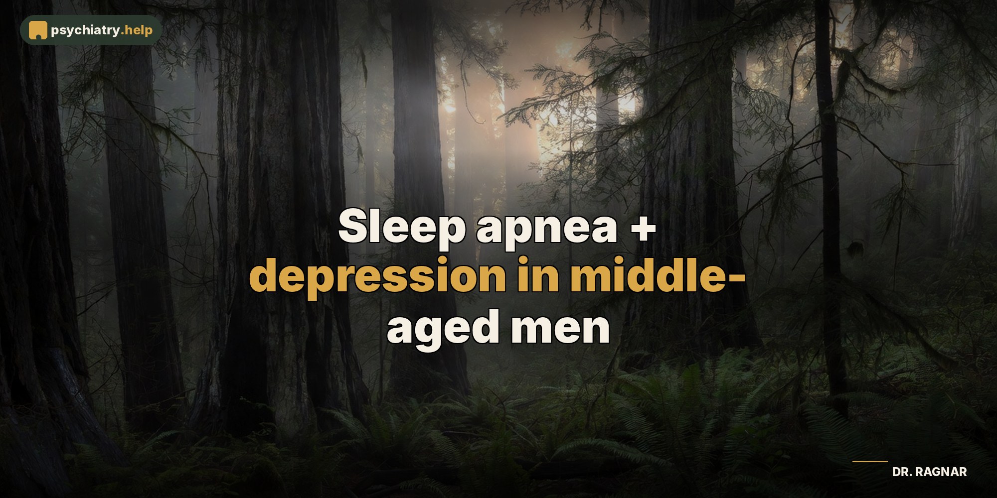 Sleep apnea + depression in middle-aged men