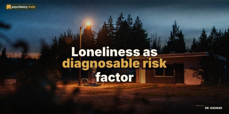 Loneliness as diagnosable risk factor