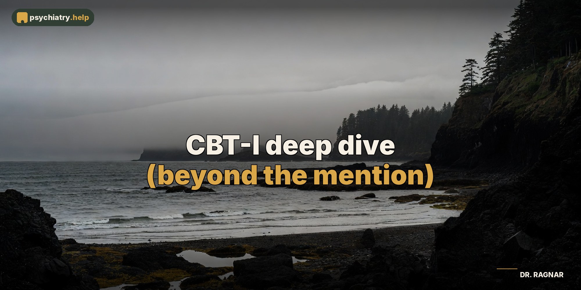 CBT-I deep dive (beyond the mention)