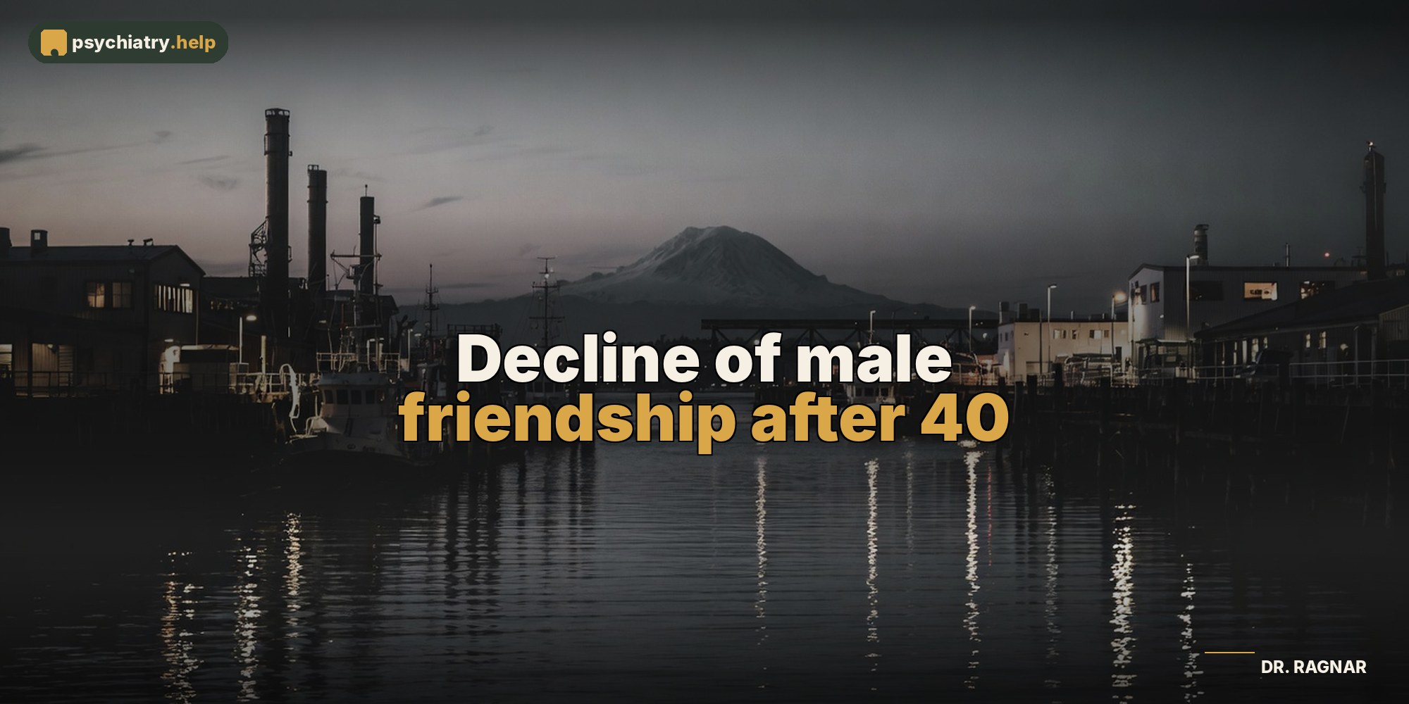Decline of male friendship after 40