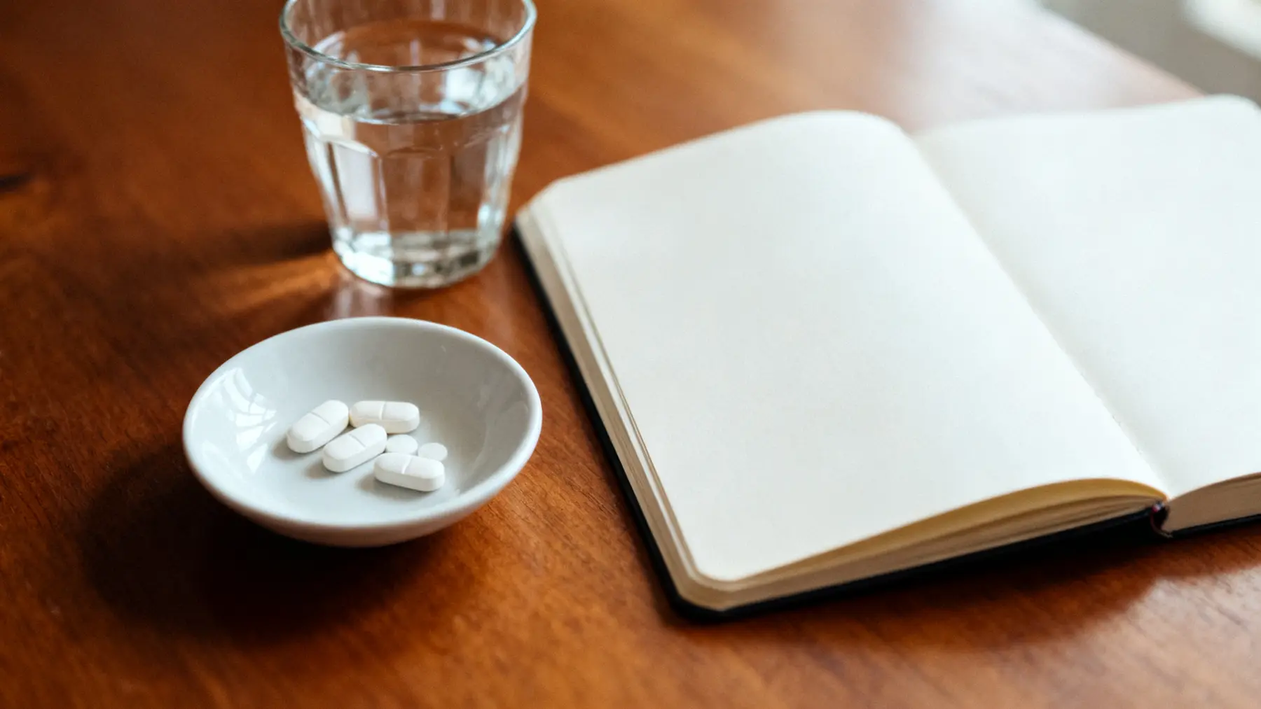 Clean medication still life for Oxazepam, no readable text
