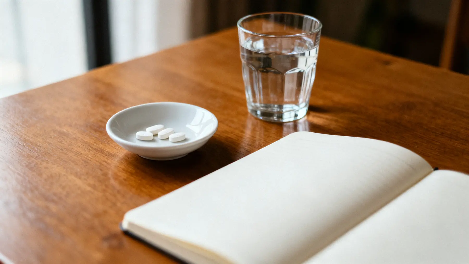Clean medication still life for Invega Sustenna, no readable text