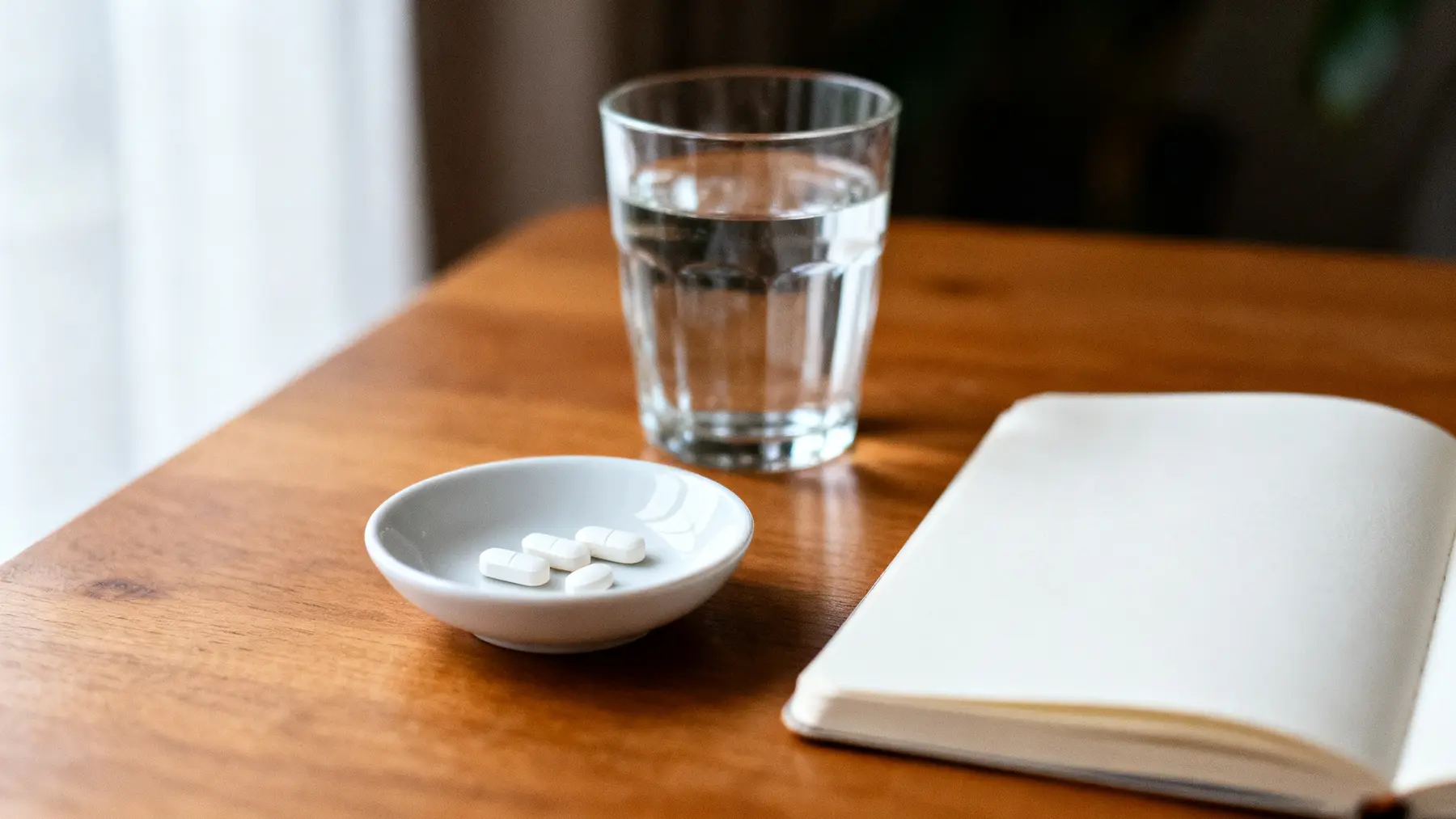 Clean medication still life for Temazepam,  no readable text