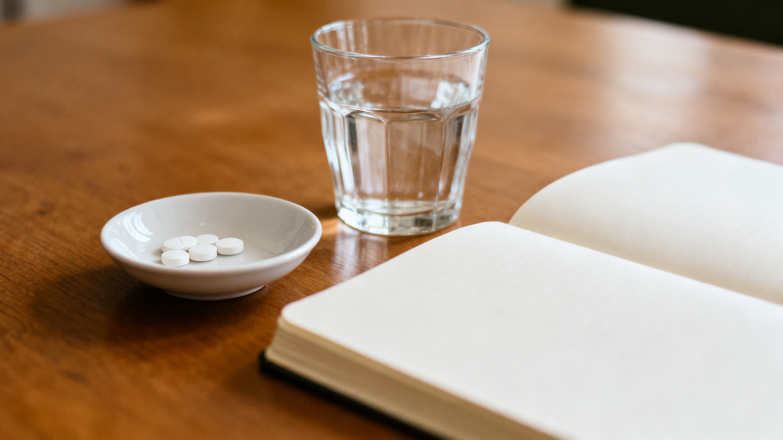 Clean medication still life for Ramelteon, no readable text