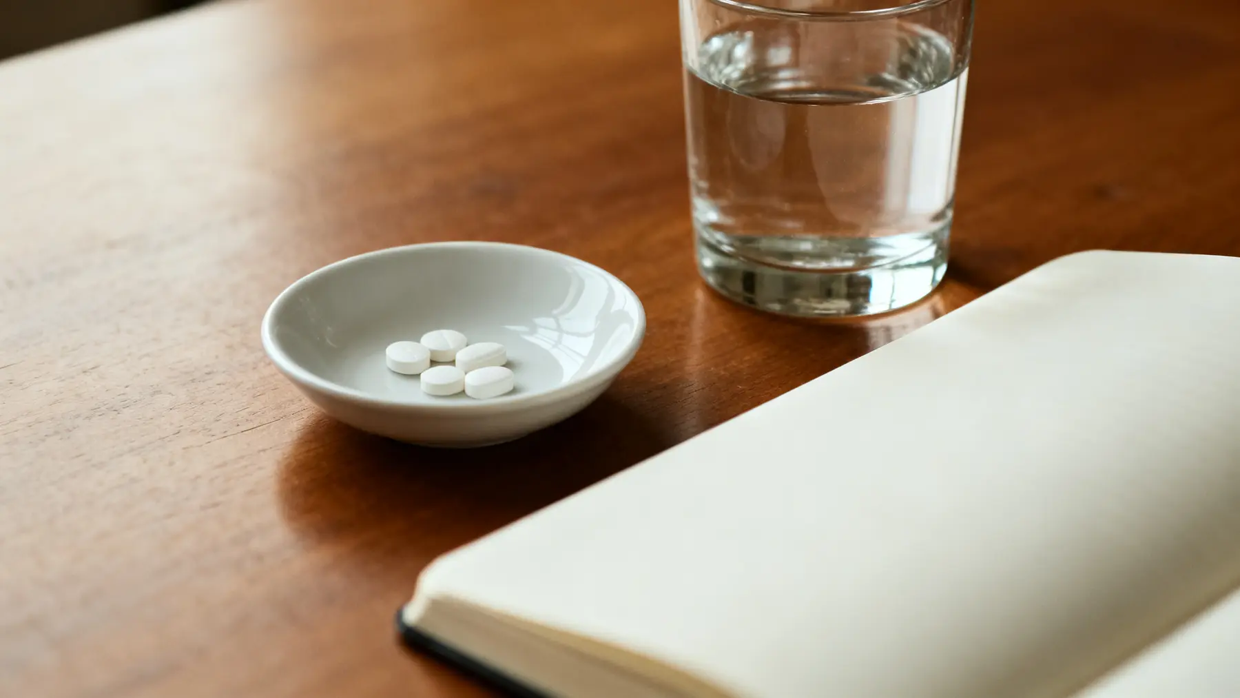 Clean medication still life for Azstarys, no readable text