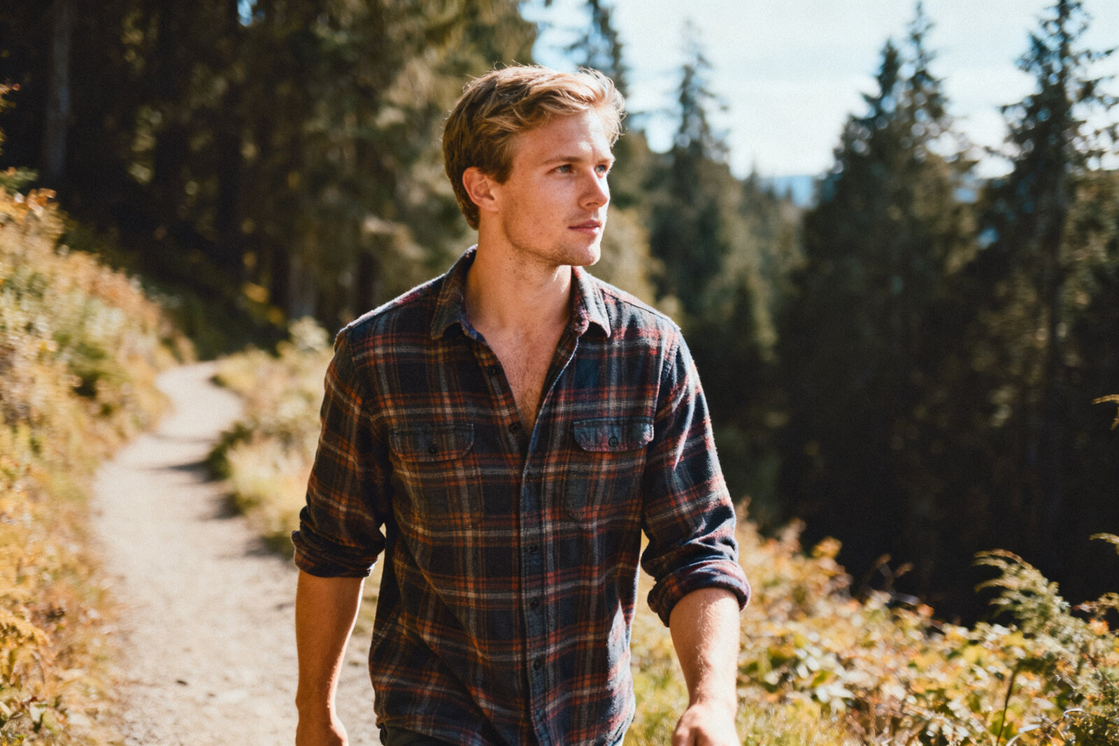 Man in casual outdoor setting, Pacific Northwest
