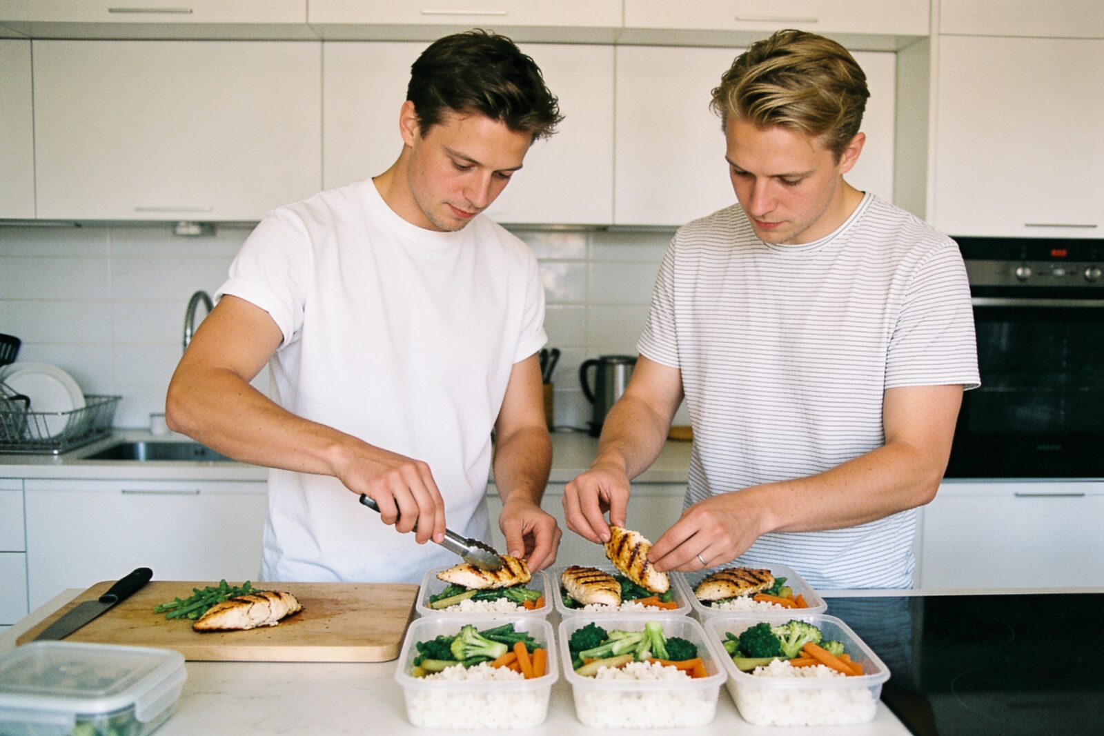 Men discussing health options