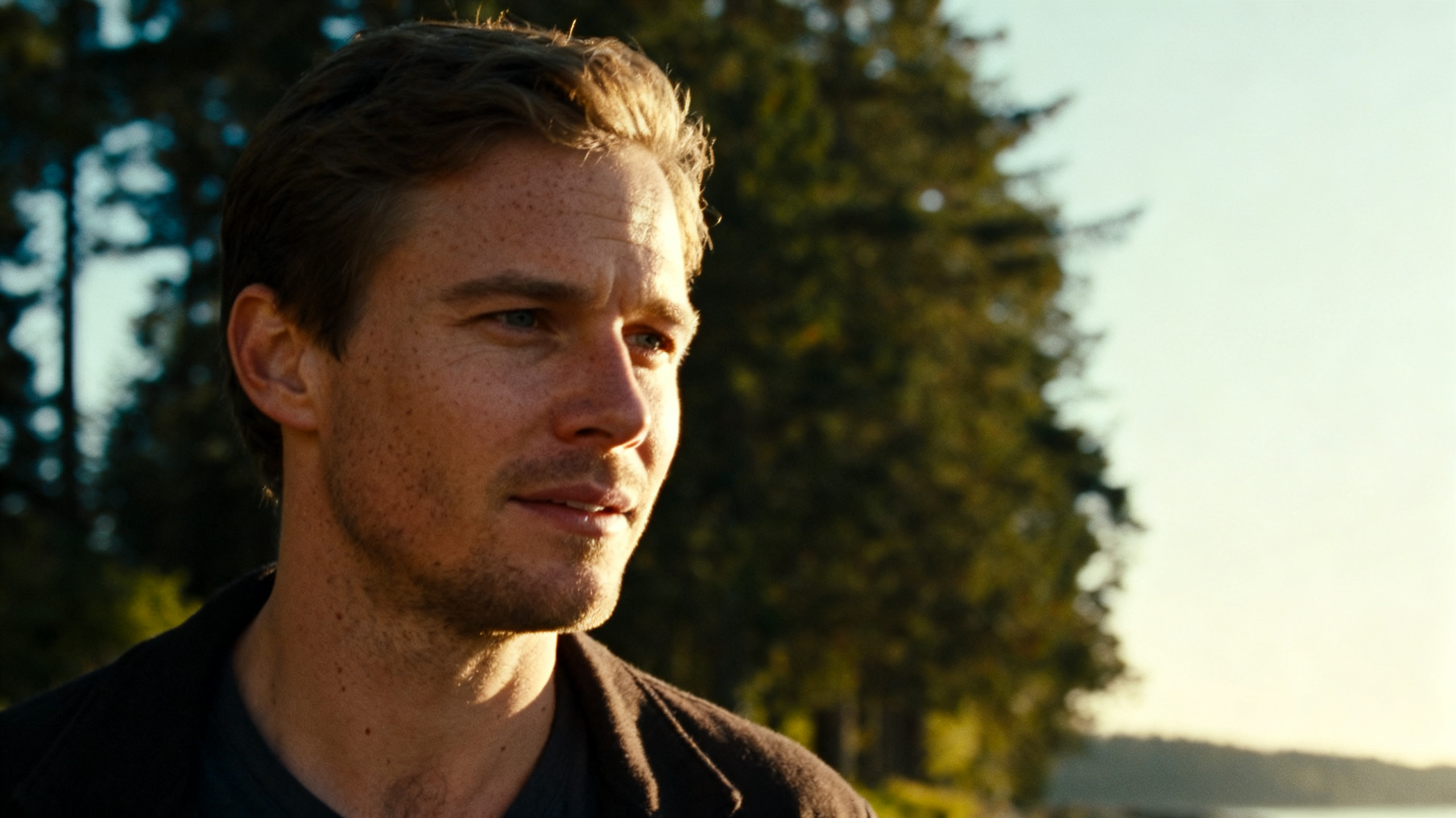 Man outside in early morning light after better sleep