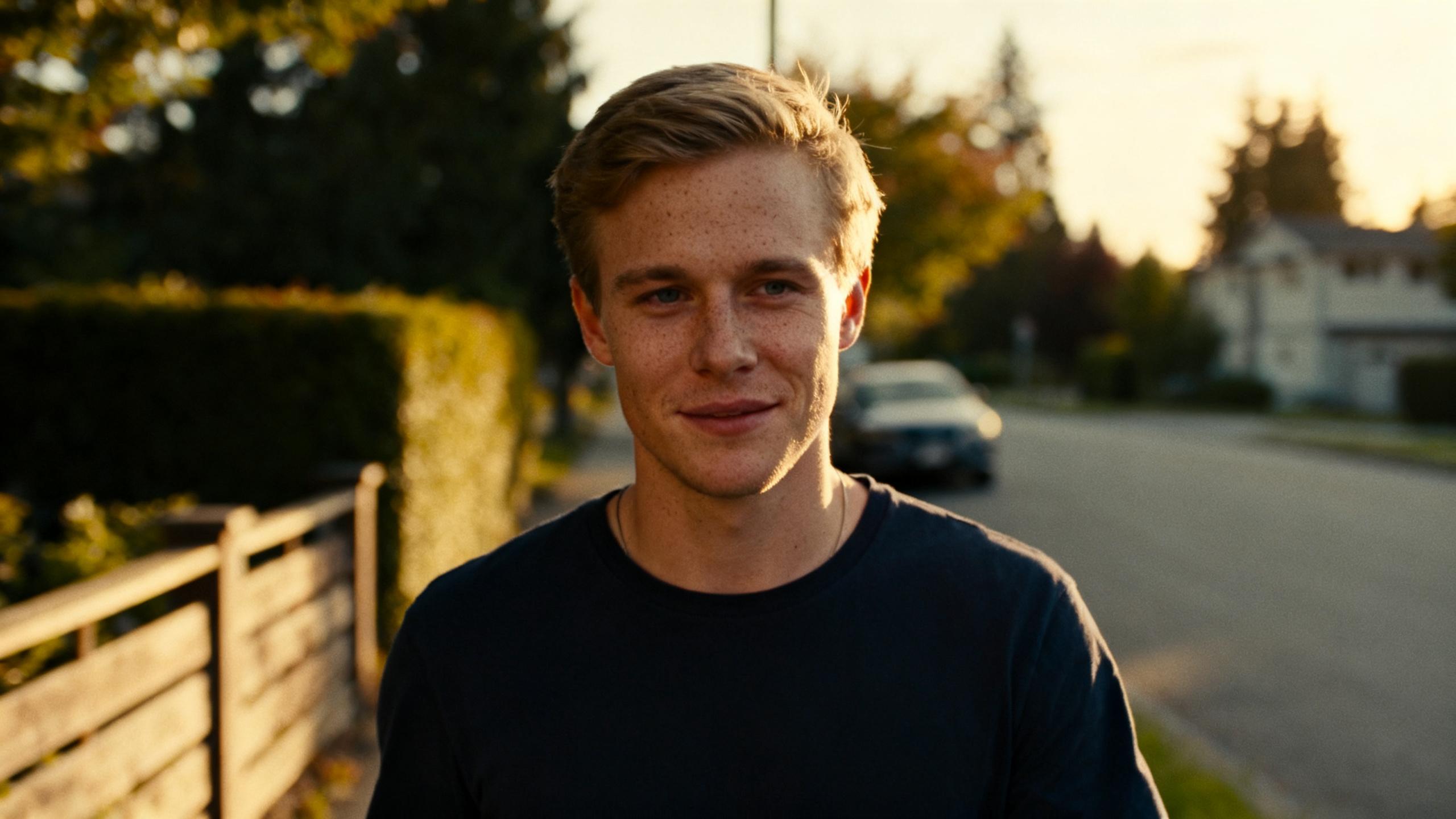 Young man walking outside after several weeks of SSRI treatment
