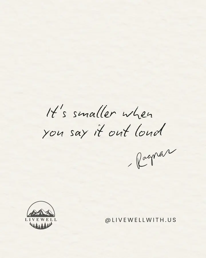 Fear only feels massive until you actually say what it is