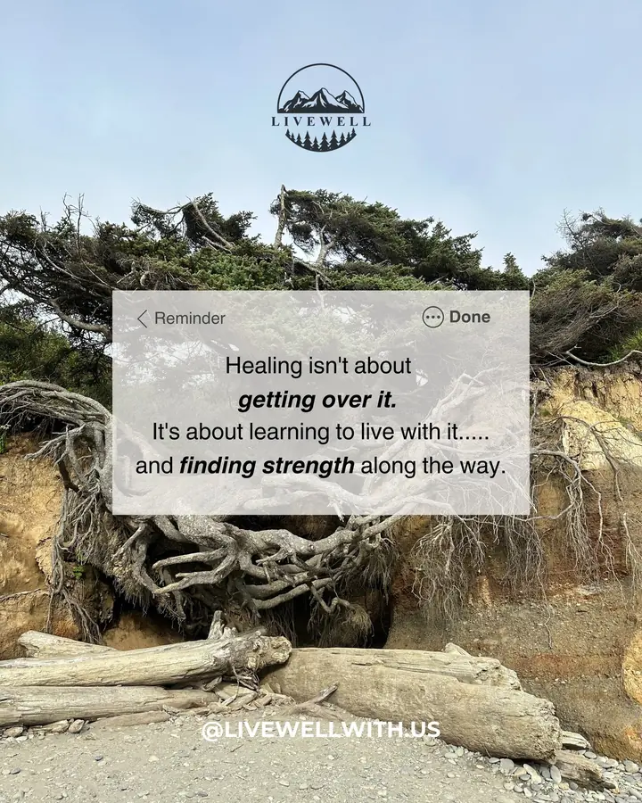 Stop waiting to feel healed before you start living
