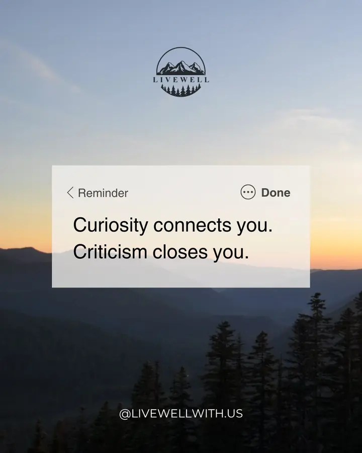 Stay curious about the people around you