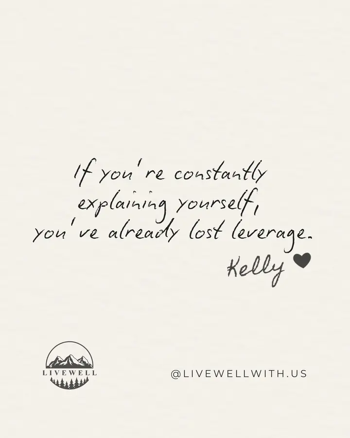 Over-explaining usually comes from a good place