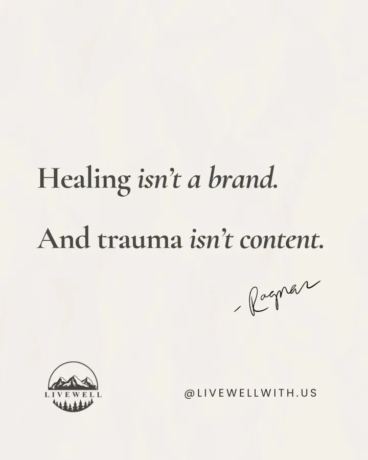 Healing isn’t a brand to be marketed