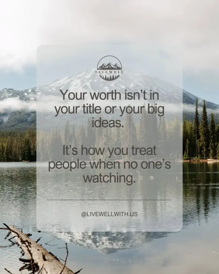 Your worth isn’t found in titles or roles