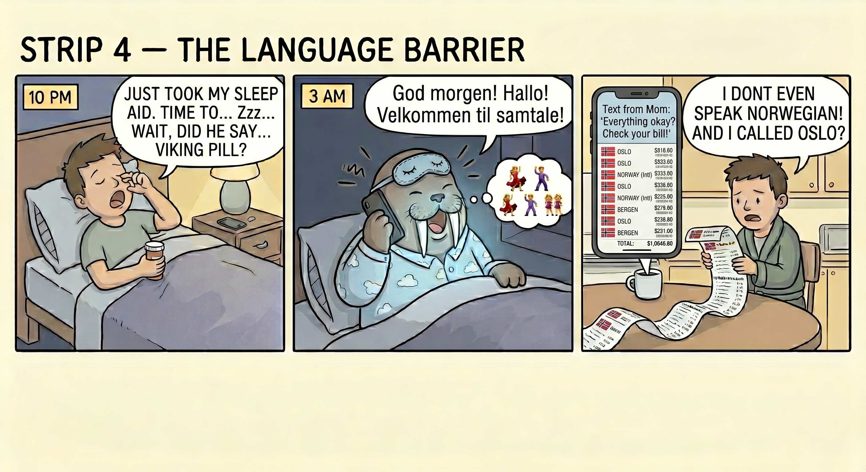Ambien Walrus comic
