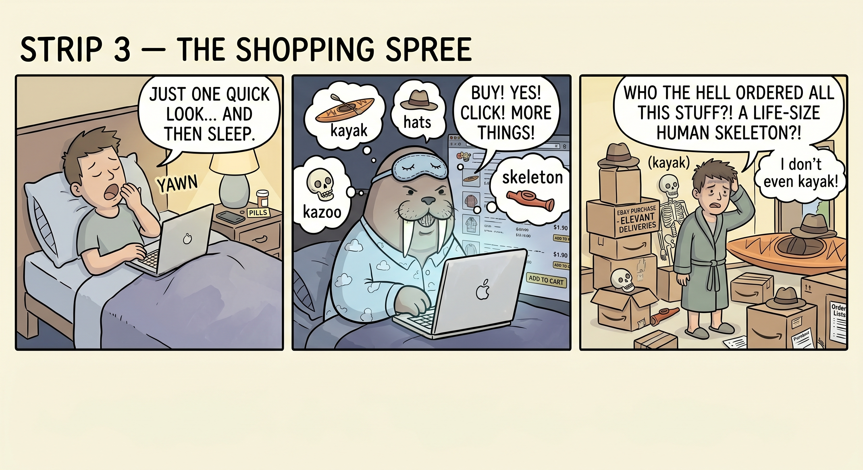 Ambien Walrus comic